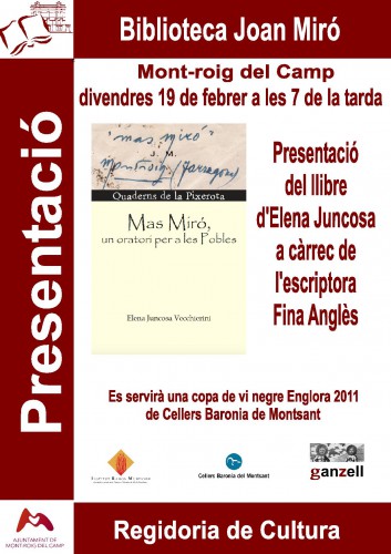 Presentació llibre Mas Miró