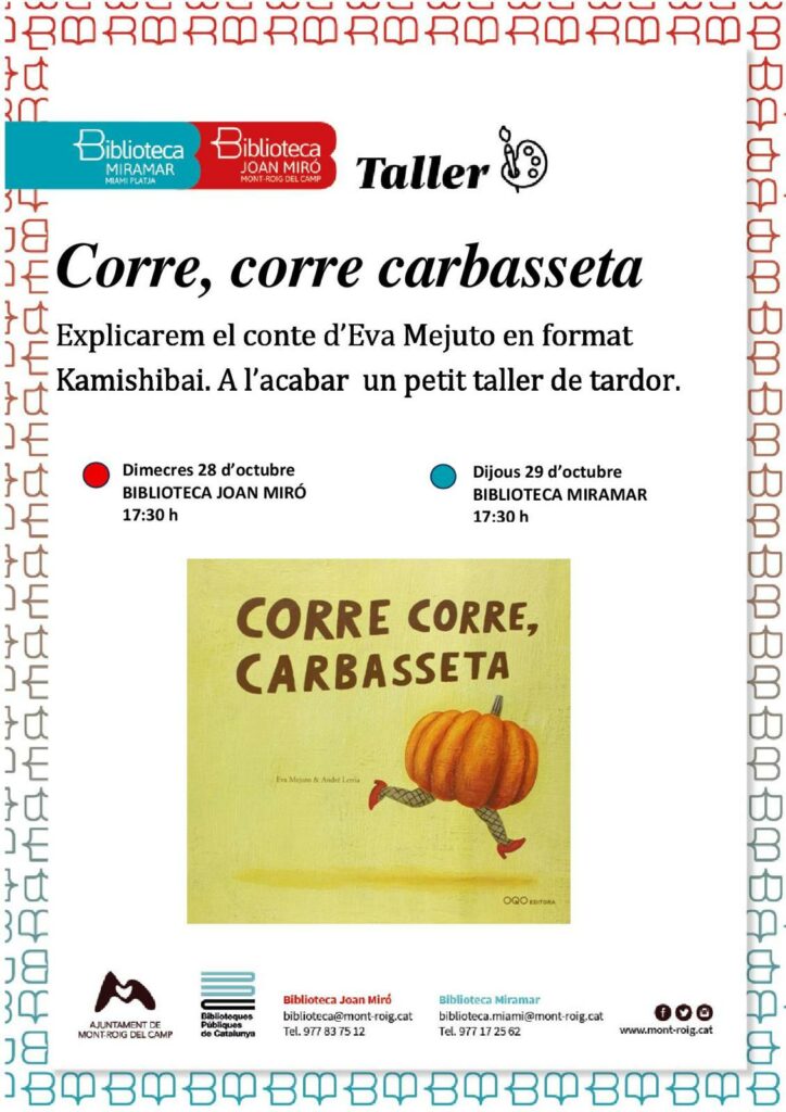 Taller: Corre, Corre Carbasseta