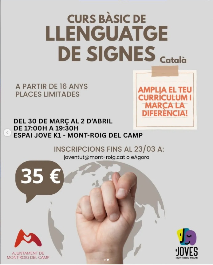 Curs bàsic: Llenguatge de signes (català)